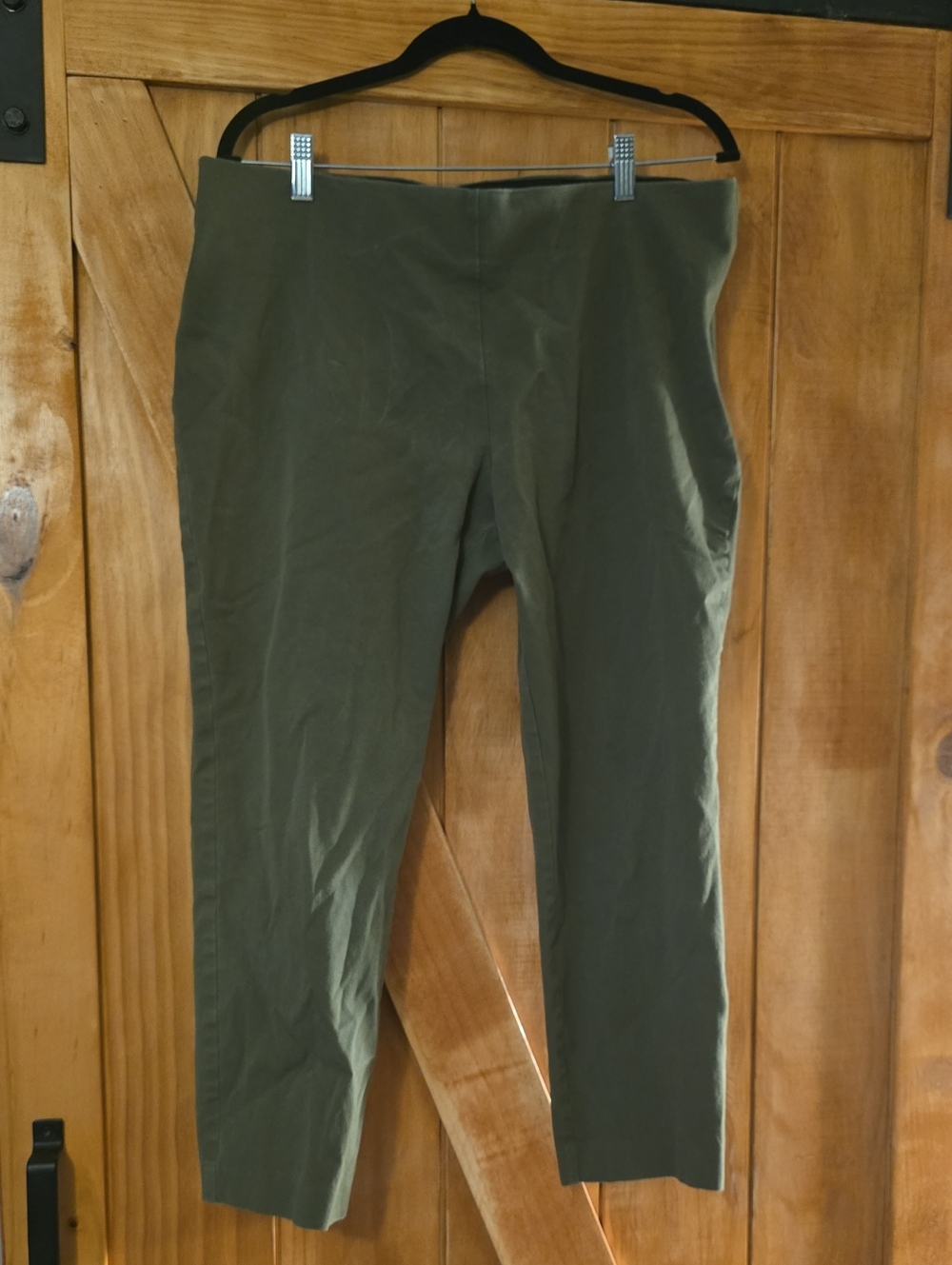 Olive Side Zip Pants